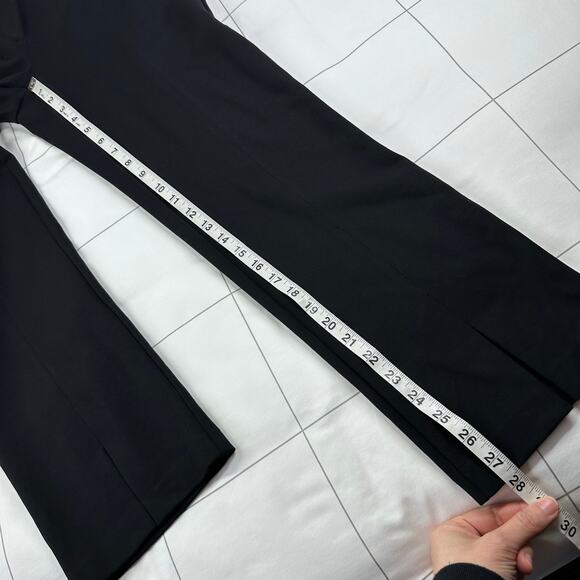 J. McLaughlin Dress Pants Womens 6 Black Deanne Front Slit Straight Leg Solid - Picture 10 of 12